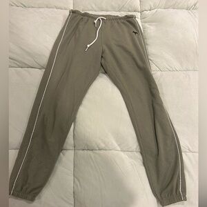 Victoria's Secret Olive Green Sweatpants with White Side Piping